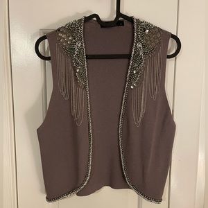 Vest- stylish- beaded